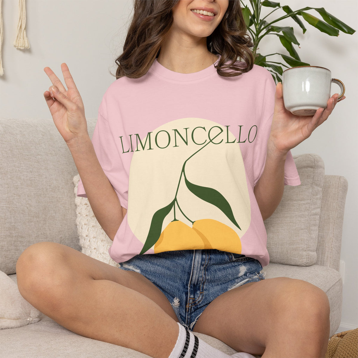Limoncello Lemon Bicycle Graphic T-Shirt