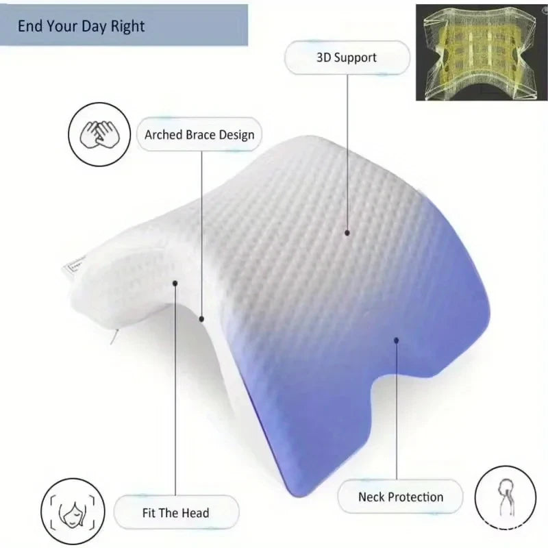 Ergonomic Memory Foam Neck Pillow