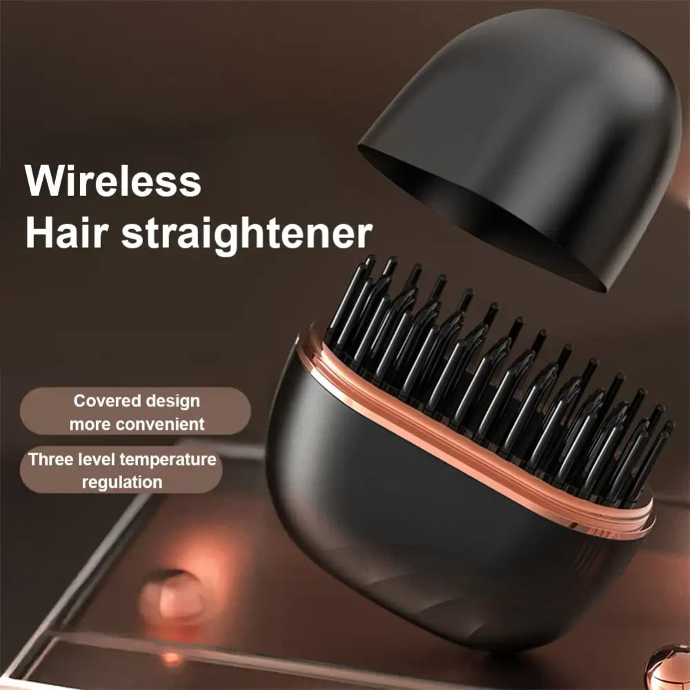 Wireless Portable Hair Straightening Comb