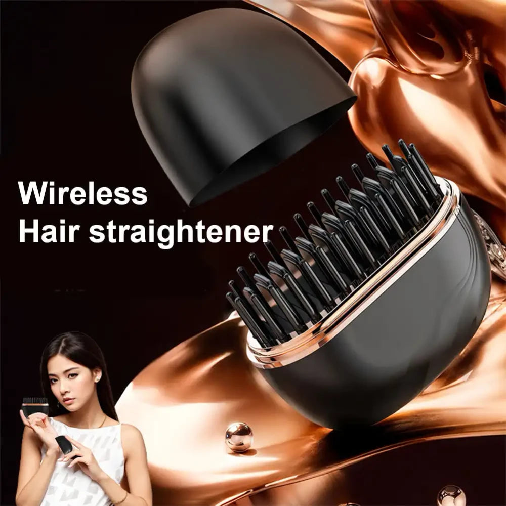 Wireless Portable Hair Straightening Comb