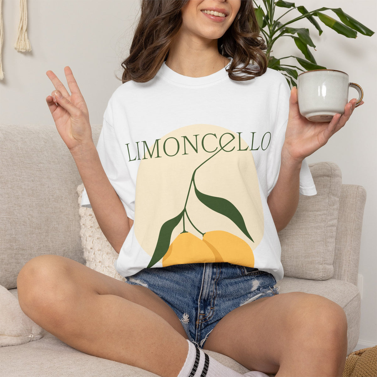 Limoncello Lemon Bicycle Graphic T-Shirt