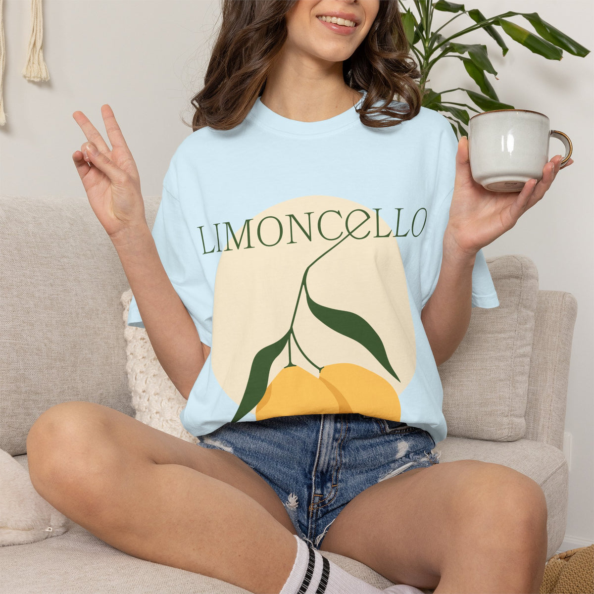 Limoncello Lemon Bicycle Graphic T-Shirt
