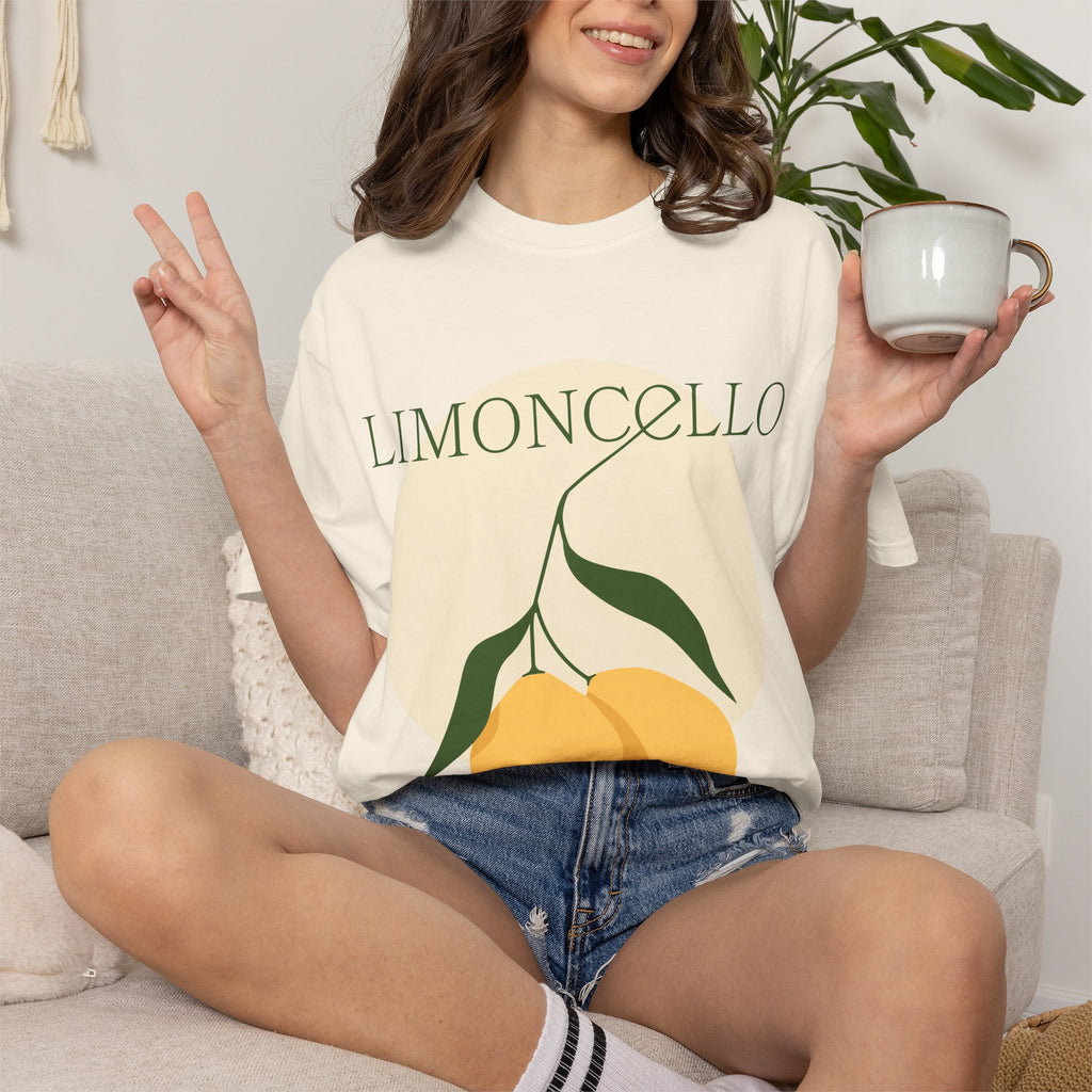 Limoncello Lemon Bicycle Graphic T-Shirt